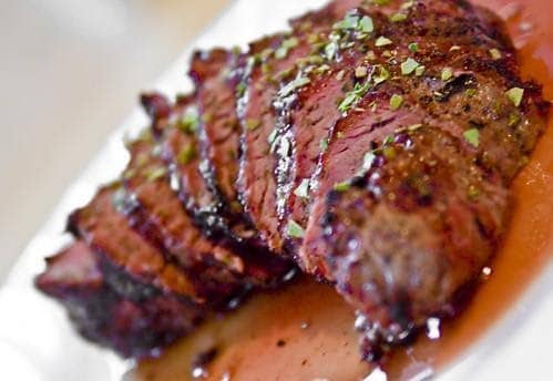marinated steak