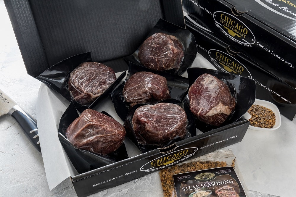Butcher's Choice Filet Mignon Gift Box - 6 Filets & 8 Burgers