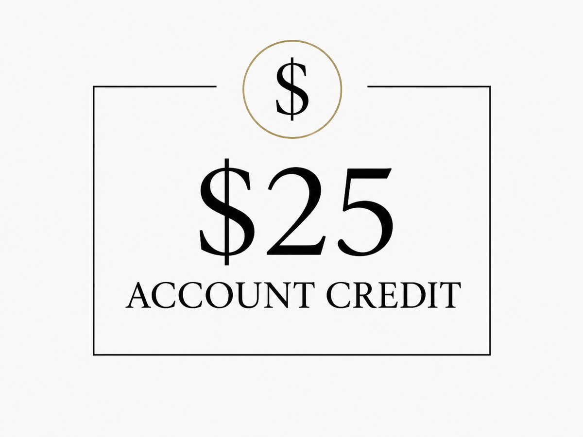 $25 Account Credit