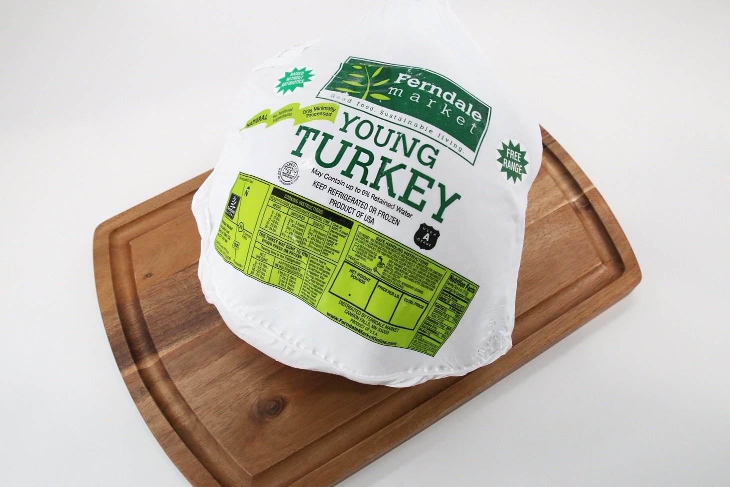 Free Range Antibiotic Free Whole Turkey (14-16 Lbs)