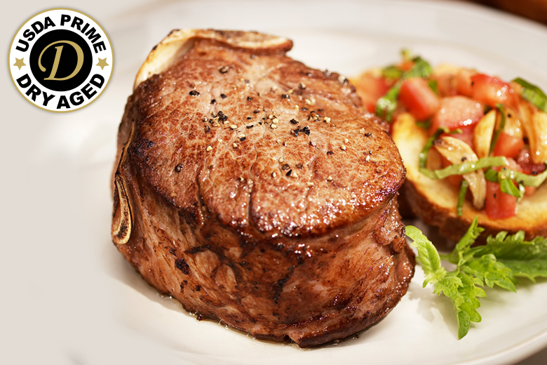 USDA Prime Dry Aged Bone-In Filet Mignon USDA Prime Dry Aged Bone-In Filet Mignon