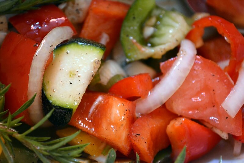 Porterhouse Steak with Zucchini Pepper Salsa