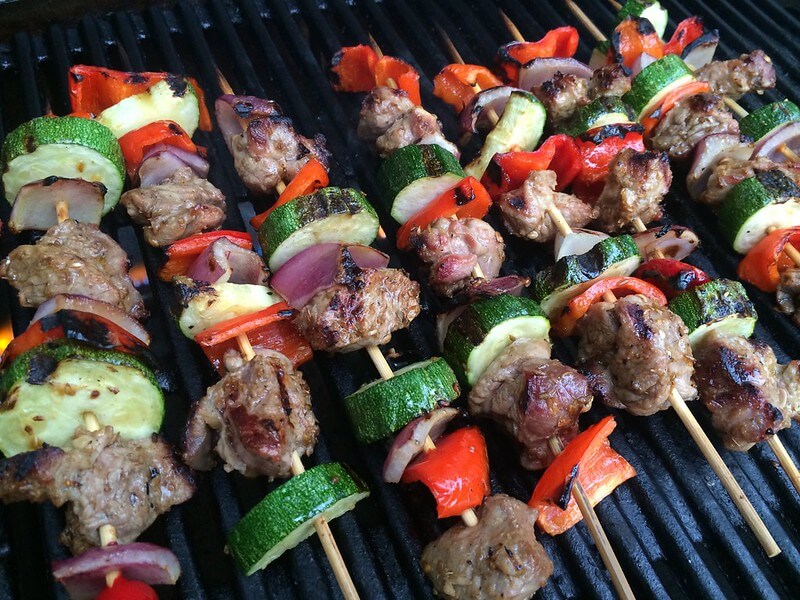 Steak & Veggie Kebabs Recipe