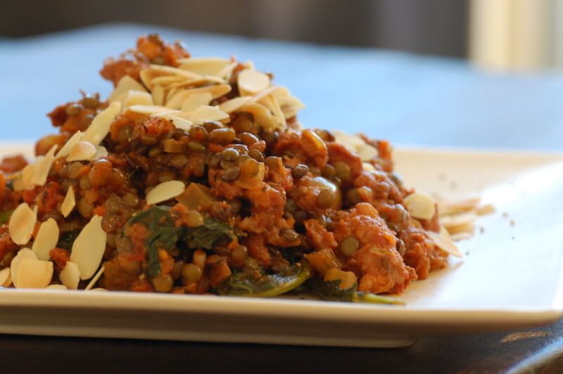 Spicy Tomato Lamb and Lentil Stew