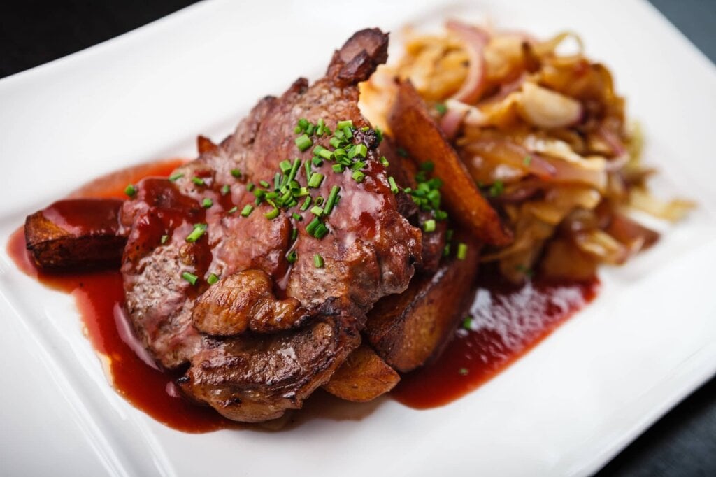 barbeque pork steaks