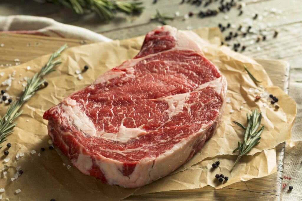 thick cut ribeye steak