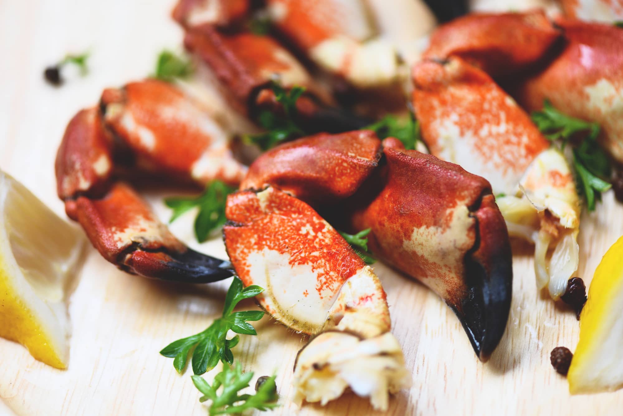boiled stone crab claws