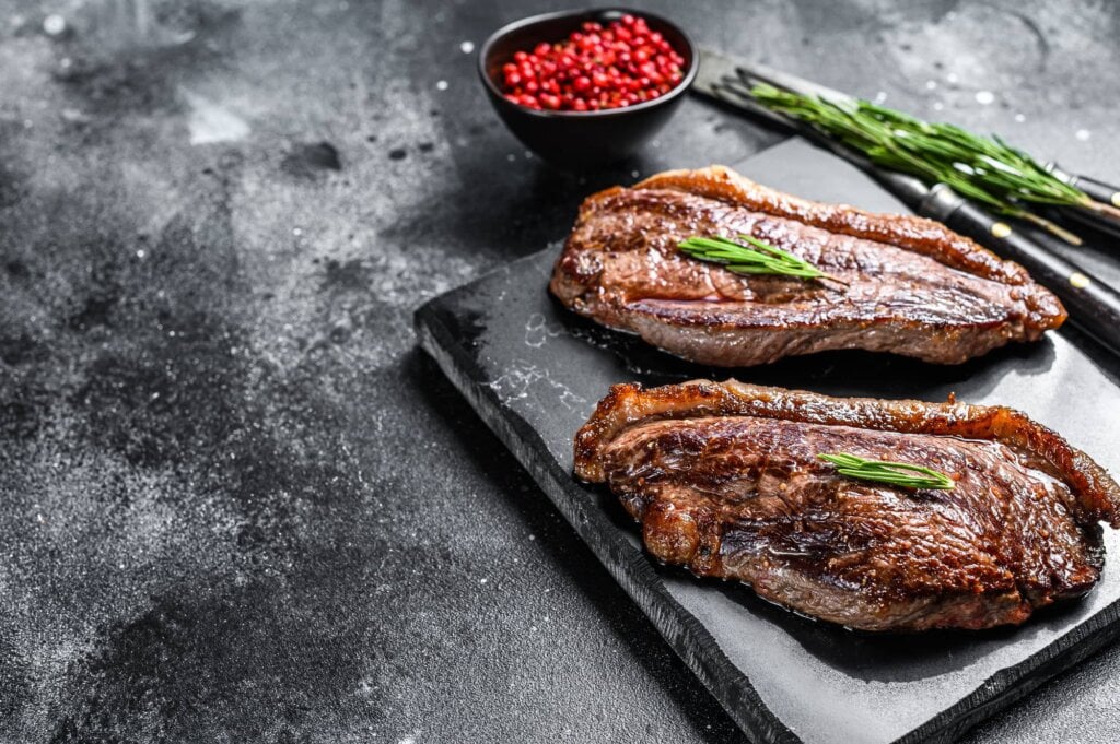 reverse seared picanha steak