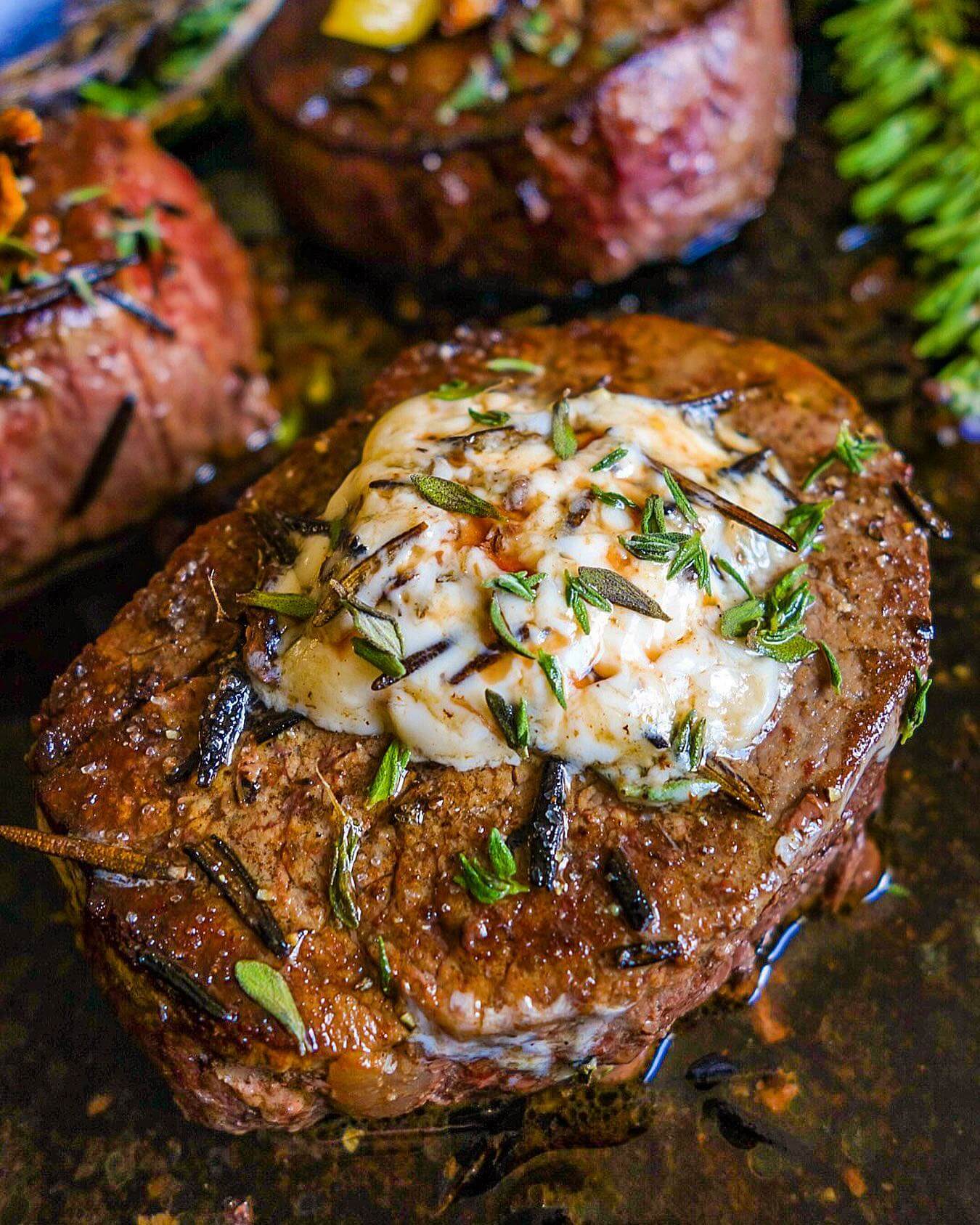 Bacon Garlic Herb Butter Filet Mignon Marinade
