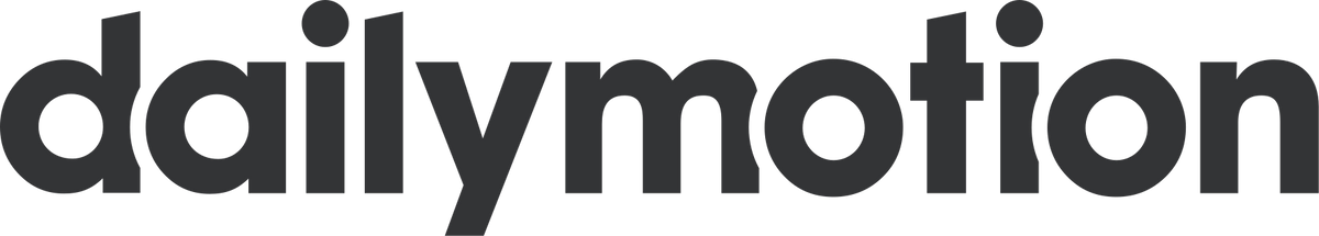 Dailymotion logo in black text on a white background