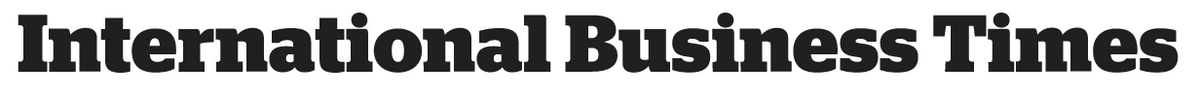 Logo 'International Business Times' in a bold, black font on a white background