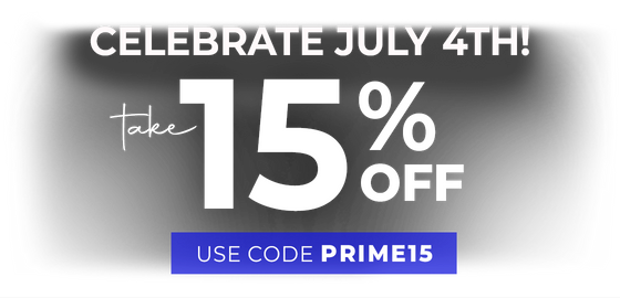 Use Code: PRIME15 to receive 15% OFF your order!