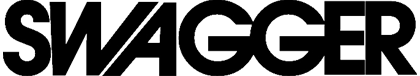 Black 'Swagger' logo on a white background