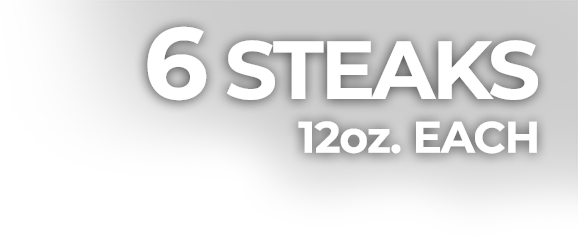 Premium Angus Beef Ribeye - 6 12oz
