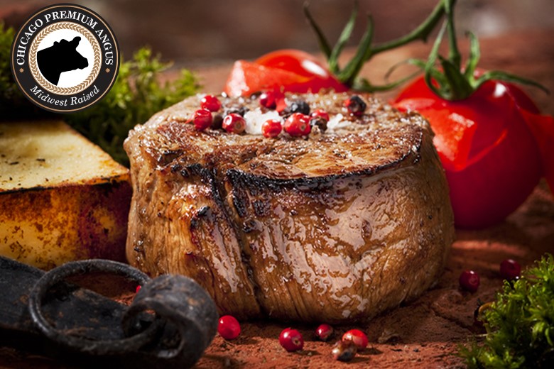 Steak & Cake - 4 (6oz) Filet Mignons & 4 (4oz) Crab Cakes