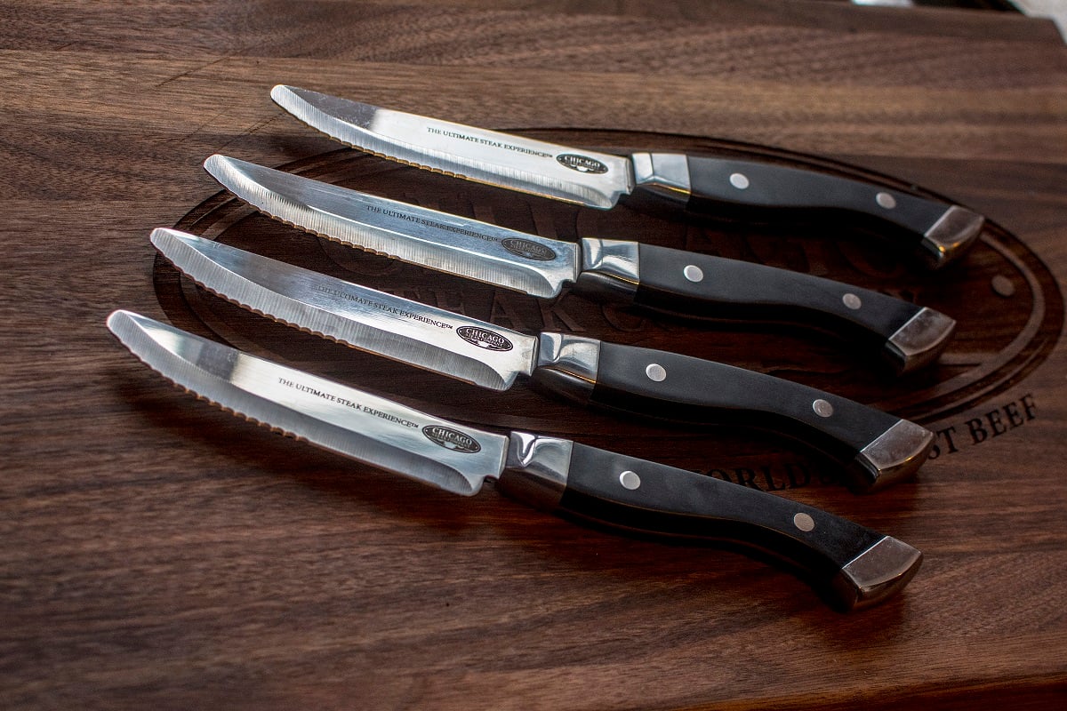 Chicago Steak Company Engraved Steak Knives