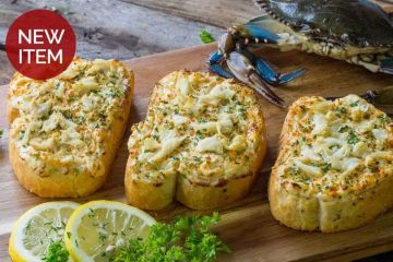Creamy Blue Crab Toast Appetizer (8 Slices)