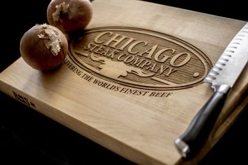 Chicago Steak Company Engraved Maple Cutting Board