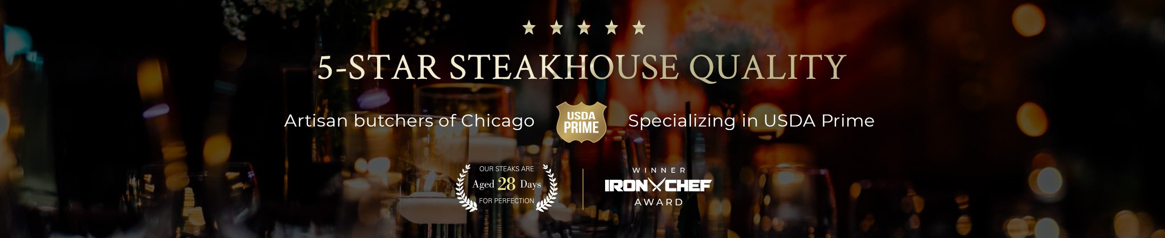 5-Star Steakhouse Quality | Artisan butchers of Chicago Specializing in USDA Prime | Iron Chef Award | Steaks Aged 28 Days