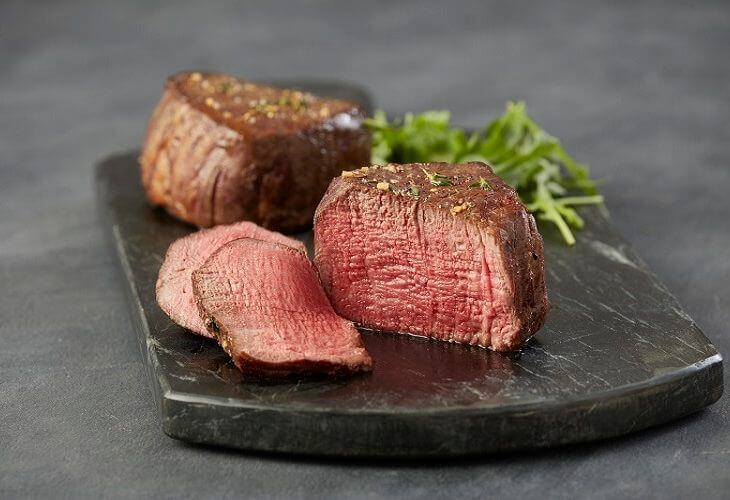 Medium Rare Grilled Filet Mignon