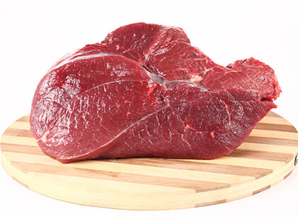 Red beef steak color
