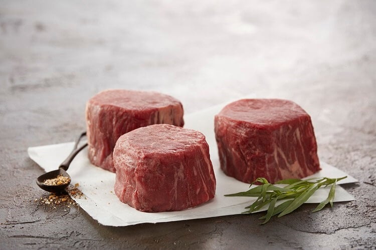 filet mignon cut steak