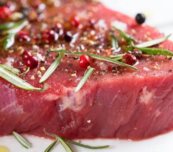 Herbs & Spices on Steak