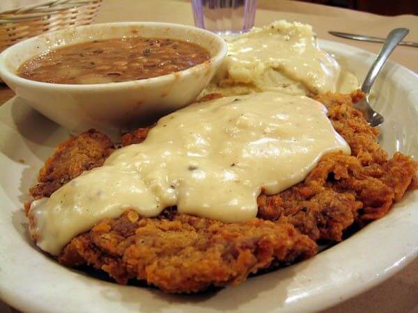 chicken fried steak with gravy