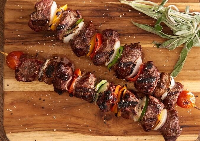 grilled steak kabobs