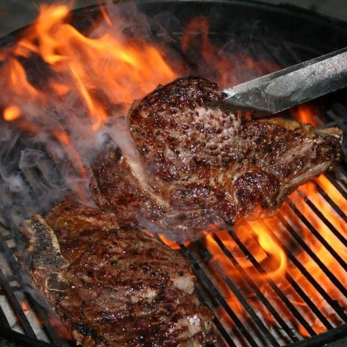 grilling ribeye steak