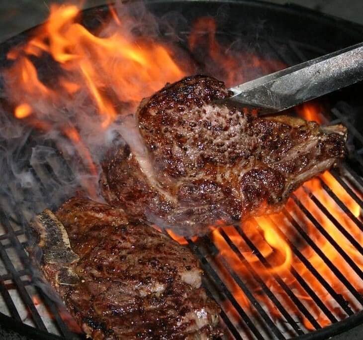 grilling ribeye steak