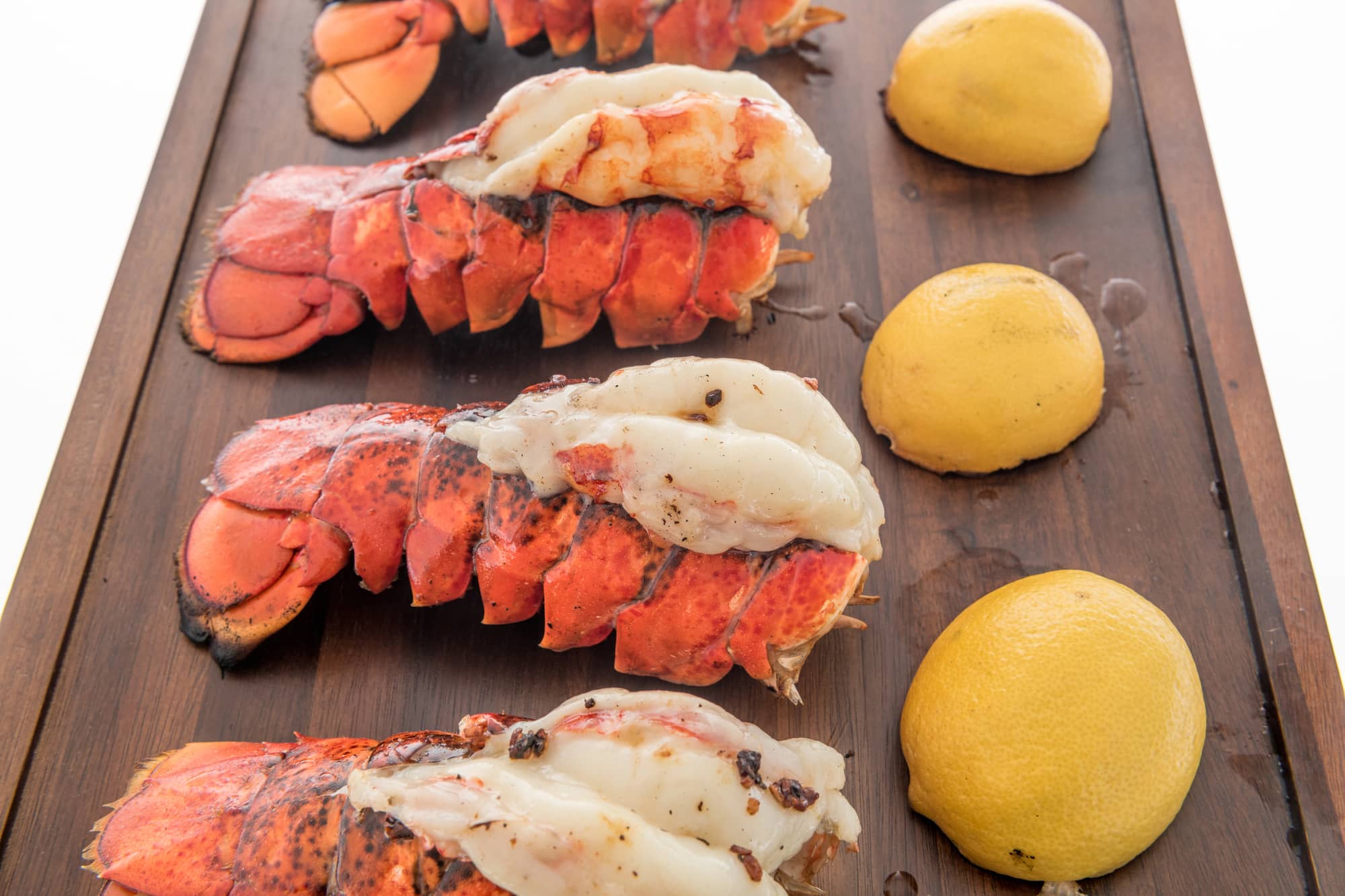 baked lobster tails with lemons