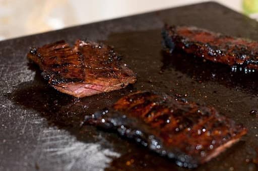 reverse seared skirt steak