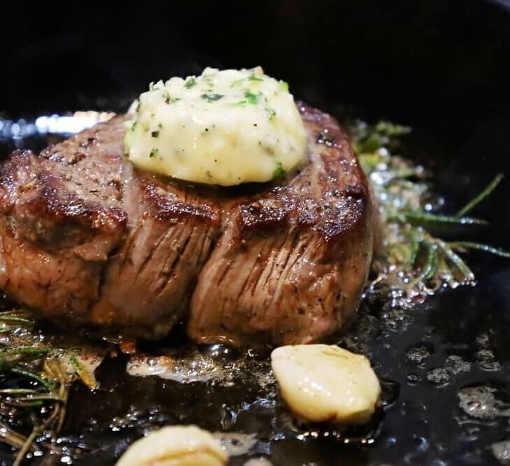 pan sear filet mignon