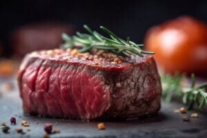 oven cooked filet mignon - medium rare