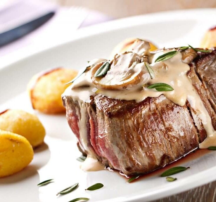 filet mignon with mushroom sauce