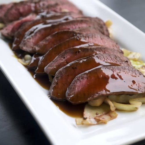 flat iron steak with teriyaki marinade