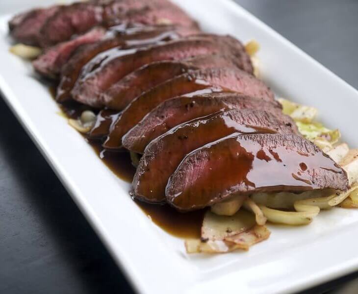 flat iron steak with teriyaki marinade