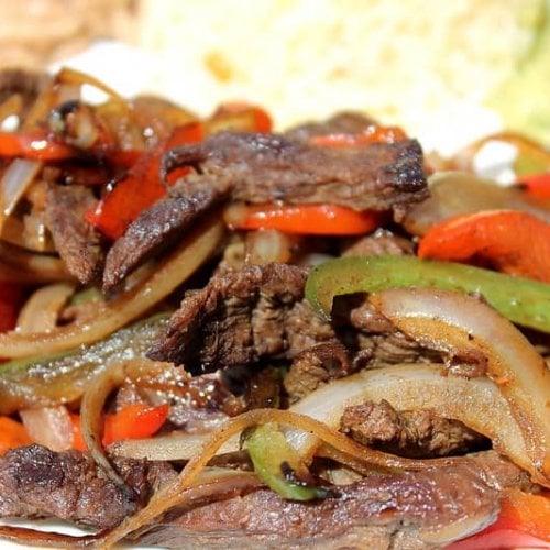 flank steak fajitas with marinade