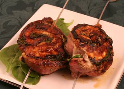 parmesan garlic flank steak pinwheel