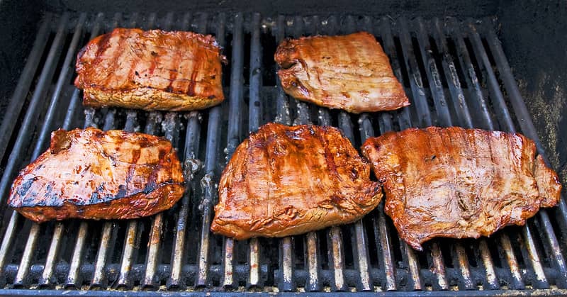 teriyaki marinated flank steak