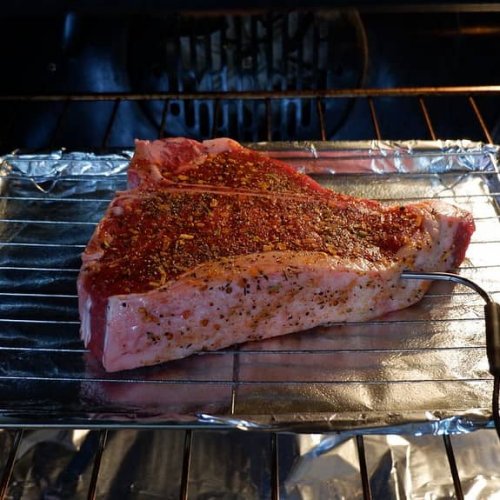 reverse seared steak