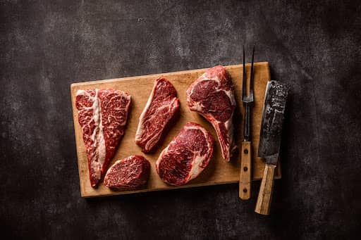 flank steak, top round steak, and other steak varieties