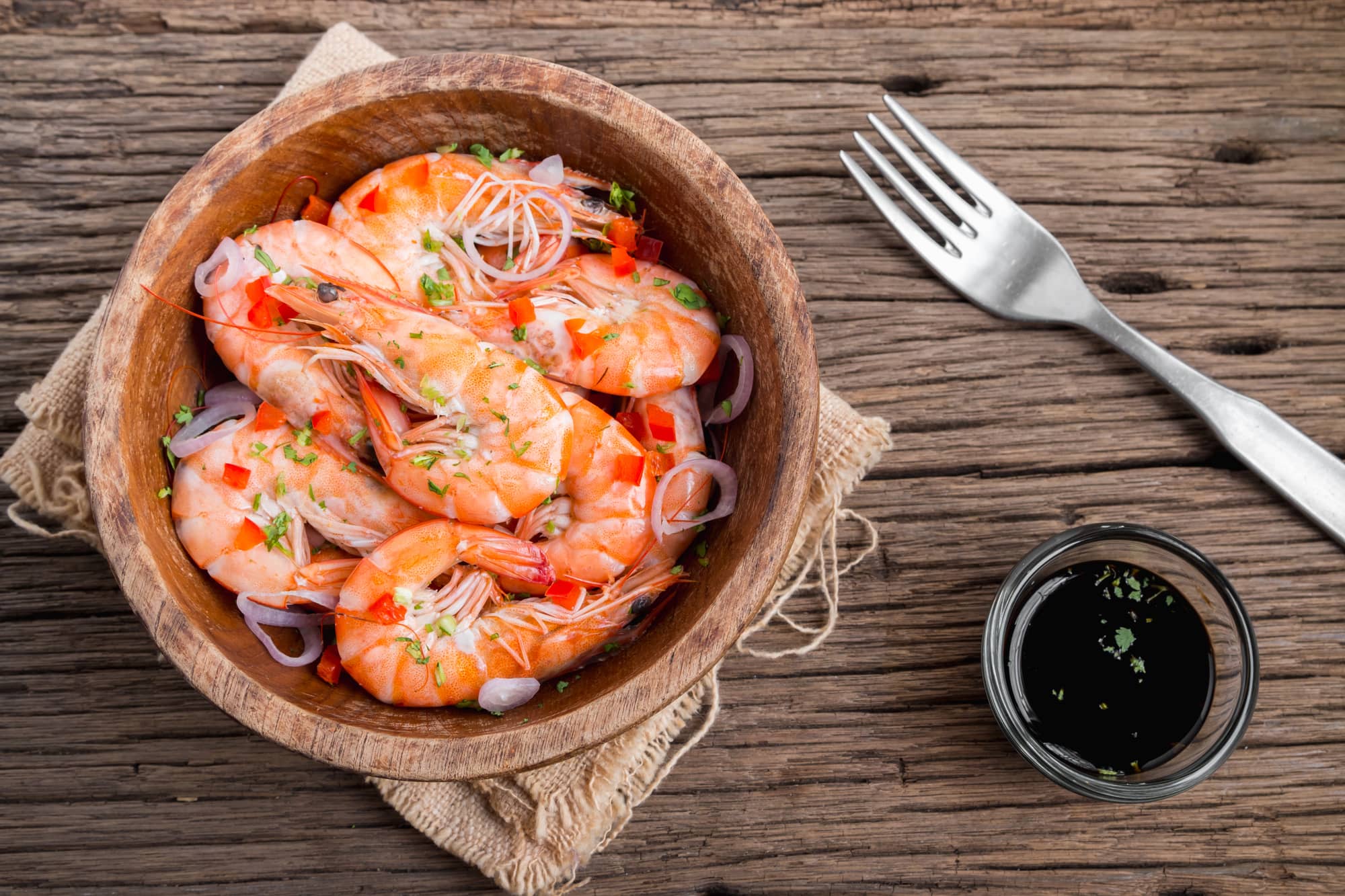 steamed shrimp