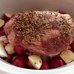 crockpot corned beef brisket with potatoes