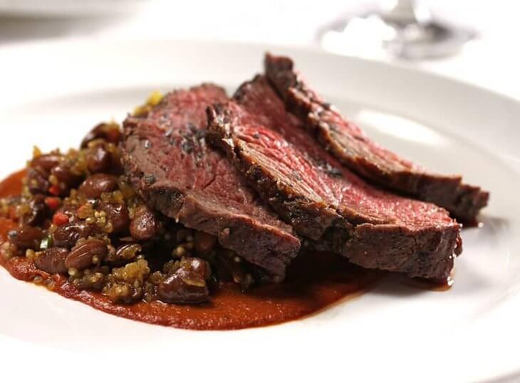 smoked top sirloin sliced and ready to eat