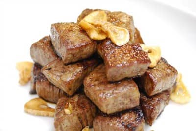 cooked cube steak ready to eat