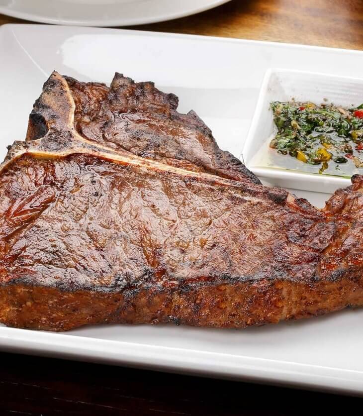 southern style grilled t-bone steak