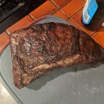 cooked tri tip steak reverse seared ready to eat