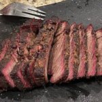 smoked and sliced chuck roast ready to eat